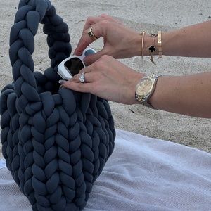 Chunky yarn purse handmade